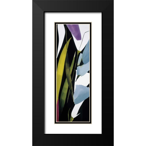 Blue Mystery II Black Modern Wood Framed Art Print with Double Matting by Abellan, Lola