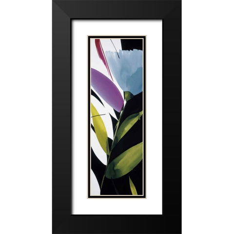 Blue Mystery I Black Modern Wood Framed Art Print with Double Matting by Abellan, Lola