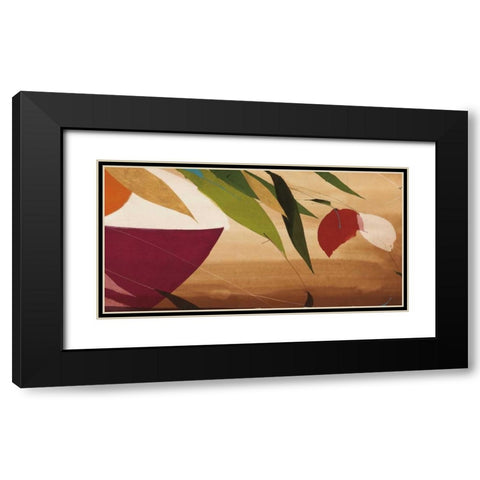 Flores Frescas I  Black Modern Wood Framed Art Print with Double Matting by Abellan, Lola