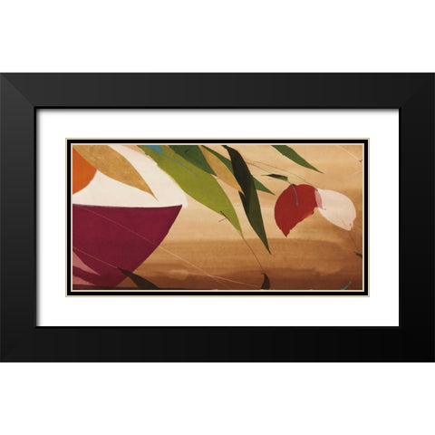 Flores Frescas I  Black Modern Wood Framed Art Print with Double Matting by Abellan, Lola