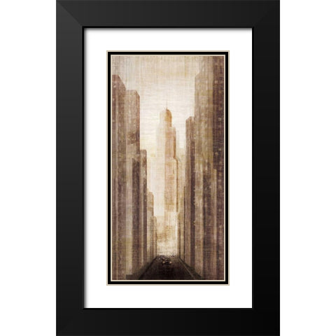 Arrivals Black Modern Wood Framed Art Print with Double Matting by Amori