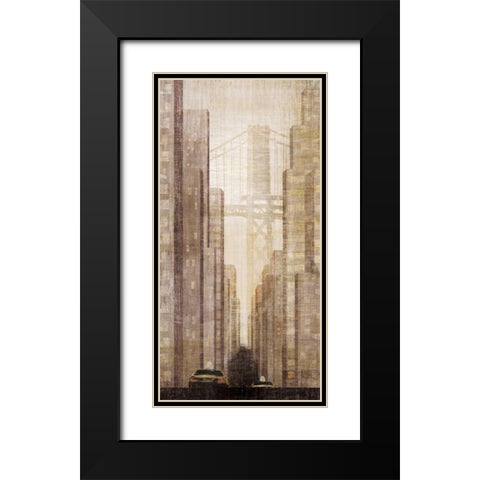Departures Black Modern Wood Framed Art Print with Double Matting by Amori