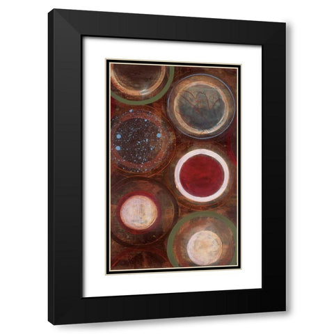 Natures Spheres II Black Modern Wood Framed Art Print with Double Matting by Bernsen, Leslie