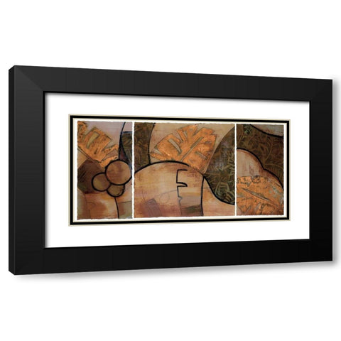 Tropical Journey I Black Modern Wood Framed Art Print with Double Matting by Bernsen, Leslie