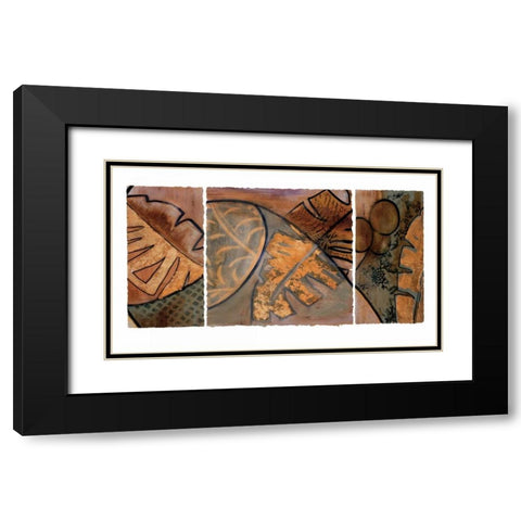 Tropical Journey II Black Modern Wood Framed Art Print with Double Matting by Bernsen, Leslie