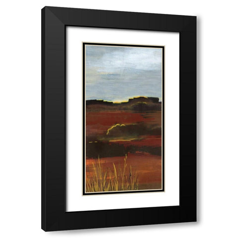 West Range Black Modern Wood Framed Art Print with Double Matting by Bernsen, Leslie