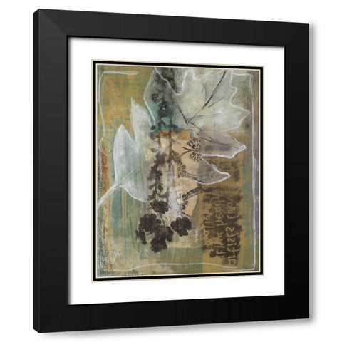 Leaf Luminescence I Black Modern Wood Framed Art Print with Double Matting by Bernsen, Leslie