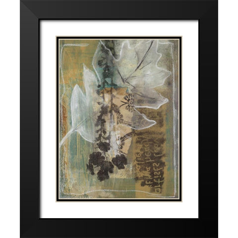 Leaf Luminescence I Black Modern Wood Framed Art Print with Double Matting by Bernsen, Leslie