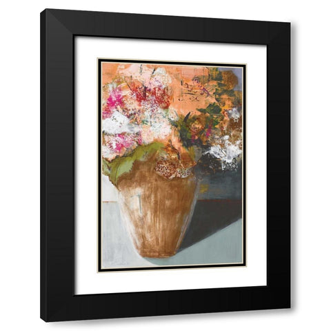 Two Dozen Blooms Black Modern Wood Framed Art Print with Double Matting by Bernsen, Leslie