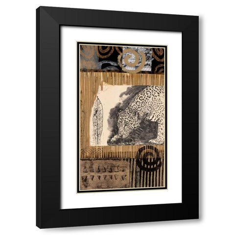 Safari II Black Modern Wood Framed Art Print with Double Matting by Bernsen/Tunick