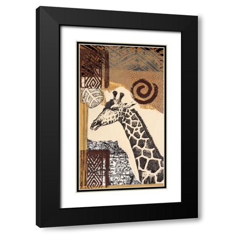 Safari III Black Modern Wood Framed Art Print with Double Matting by Bernsen/Tunick