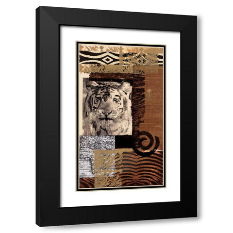 Safari IV Black Modern Wood Framed Art Print with Double Matting by Bernsen/Tunick