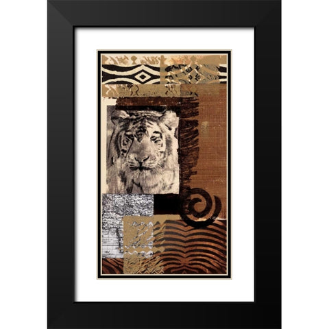 Safari IV Black Modern Wood Framed Art Print with Double Matting by Bernsen/Tunick