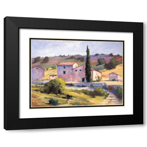 At the End of the Path Black Modern Wood Framed Art Print with Double Matting by Curt, Brigitte