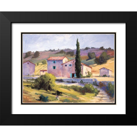 At the End of the Path Black Modern Wood Framed Art Print with Double Matting by Curt, Brigitte