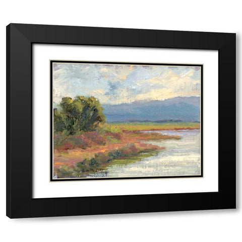 Jewels of the Wetlands Series One Black Modern Wood Framed Art Print with Double Matting by Curt, Brigitte