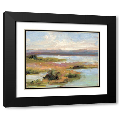 Jewels of the Wetlands Series One Black Modern Wood Framed Art Print with Double Matting by Curt, Brigitte
