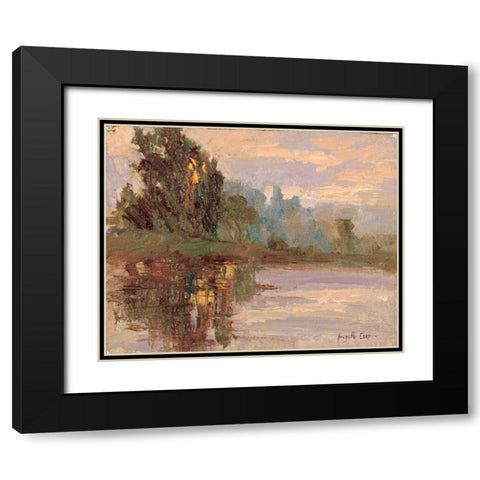 Jewels of the Wetlands Series One Black Modern Wood Framed Art Print with Double Matting by Curt, Brigitte