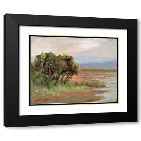 Jewels of the Wetlands Series One Black Modern Wood Framed Art Print with Double Matting by Curt, Brigitte