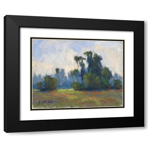 Rivages Series I Black Modern Wood Framed Art Print with Double Matting by Curt, Brigitte