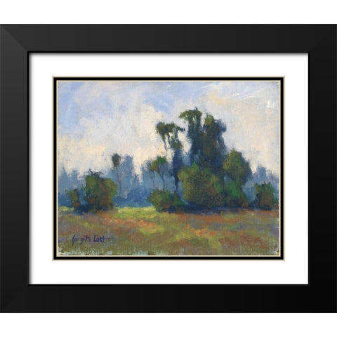 Rivages Series I Black Modern Wood Framed Art Print with Double Matting by Curt, Brigitte