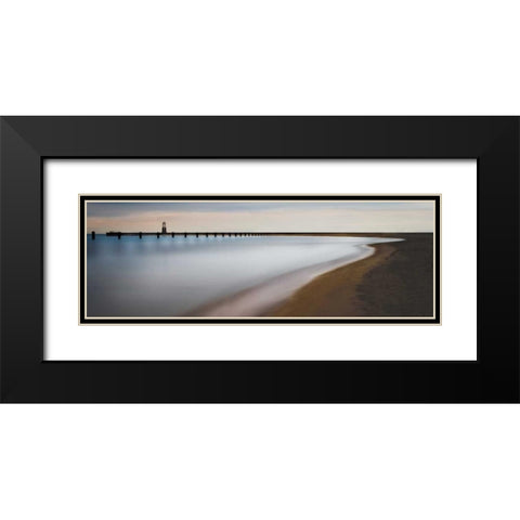 Fading Light Black Modern Wood Framed Art Print with Double Matting by Cook, Jamie