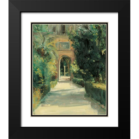 Arco y Columna Black Modern Wood Framed Art Print with Double Matting by Castrillo, Jose Luis