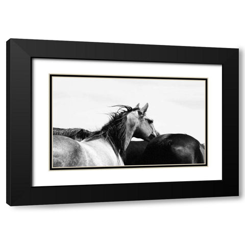 Wild Whispers I Black Modern Wood Framed Art Print with Double Matting by Corpeny, Peggy