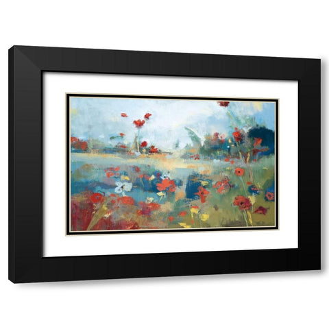 Garden Delight Black Modern Wood Framed Art Print with Double Matting by Desmond, Noah