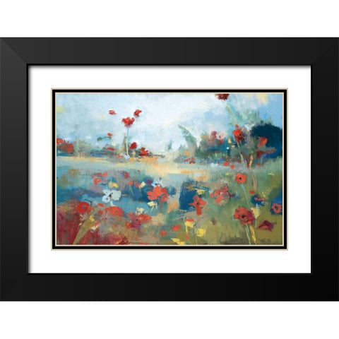 Garden Delight Black Modern Wood Framed Art Print with Double Matting by Desmond, Noah