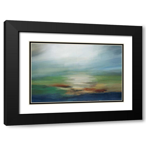 First Light Black Modern Wood Framed Art Print with Double Matting by DAguiar, Stacy