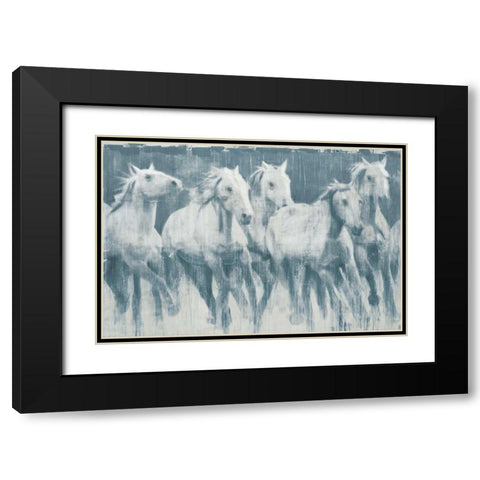 Equine Journey Black Modern Wood Framed Art Print with Double Matting by DAguiar, Stacy