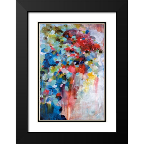 Summer Symphony Black Modern Wood Framed Art Print with Double Matting by Foreman, Brent