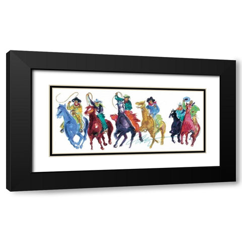 The Gangs All Here Black Modern Wood Framed Art Print with Double Matting by Fell, Carrie