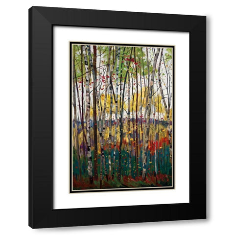 Voile De Montogne Black Modern Wood Framed Art Print with Double Matting by Forsythe, Graham