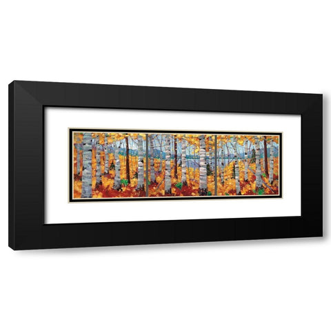 Border View Black Modern Wood Framed Art Print with Double Matting by Forsyth, Graham