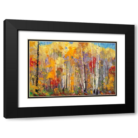 Disco Black Modern Wood Framed Art Print with Double Matting by Forsythe, Graham