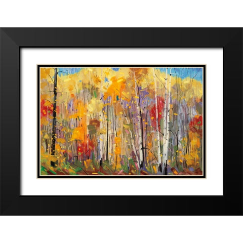 Disco Black Modern Wood Framed Art Print with Double Matting by Forsythe, Graham