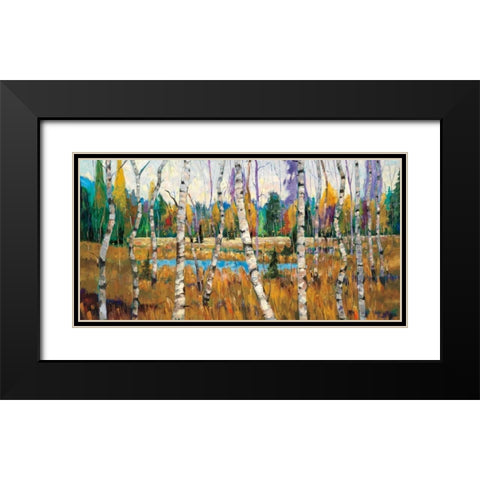 October Parade Black Modern Wood Framed Art Print with Double Matting by Forsythe, Graham