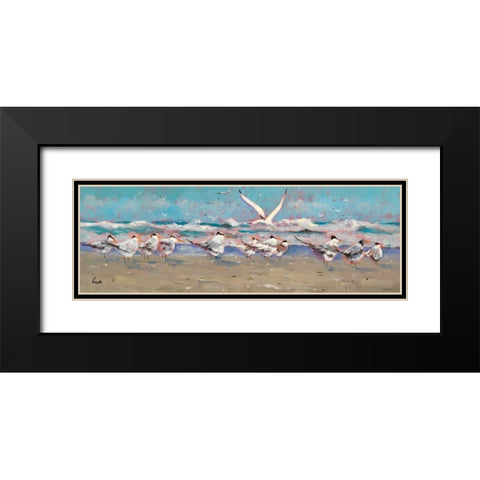 The Late Comer Black Modern Wood Framed Art Print with Double Matting by Forsythe, Graham