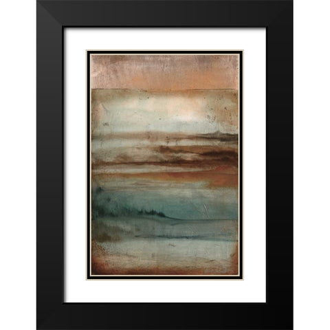 Inlet Black Modern Wood Framed Art Print with Double Matting by Flynn, Jenn