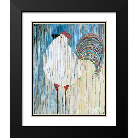 Morning Glory II Black Modern Wood Framed Art Print with Double Matting by Fortson, Kathryn