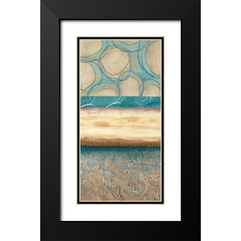 Blowing Bubbles I Black Modern Wood Framed Art Print with Double Matting by Fields, Laurie