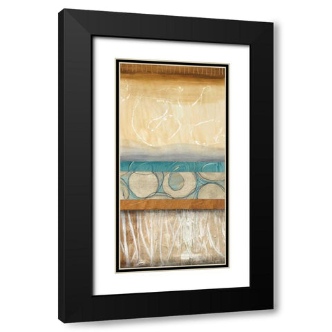 Blowing Bubbles II Black Modern Wood Framed Art Print with Double Matting by Fields, Laurie