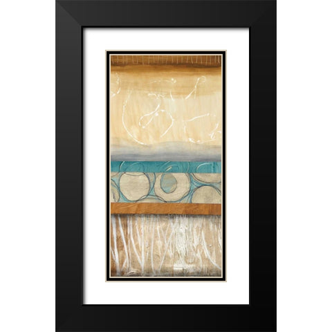 Blowing Bubbles II Black Modern Wood Framed Art Print with Double Matting by Fields, Laurie