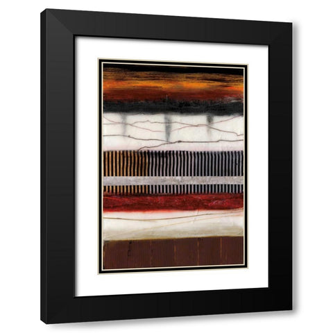 Tapestry Black Modern Wood Framed Art Print with Double Matting by Fields, Laurie