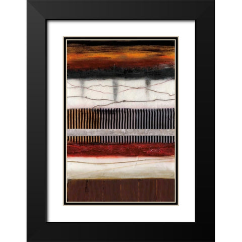 Tapestry Black Modern Wood Framed Art Print with Double Matting by Fields, Laurie