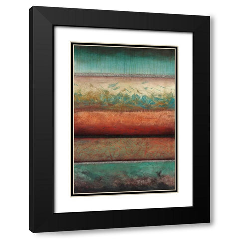 Excitement Black Modern Wood Framed Art Print with Double Matting by Fields, Laurie