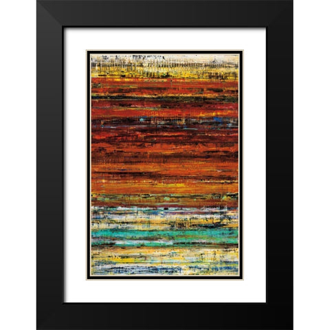 The Fields Black Modern Wood Framed Art Print with Double Matting by Gutierrez, Hilario