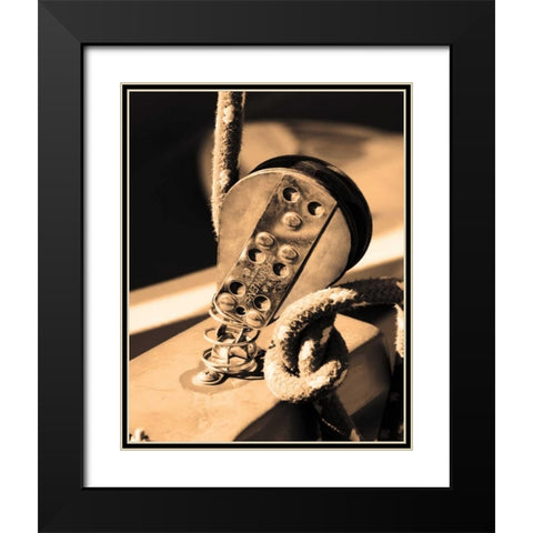 The Drasnin Nautical Series III Black Modern Wood Framed Art Print with Double Matting by Gilboa, Marina Drasnin